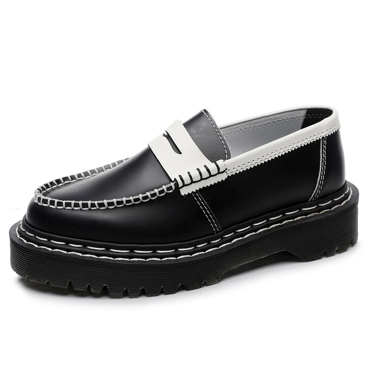 

Size35-45 Men Slip On Work Shoes Womens Chunky Shoes Fashionable Loafer