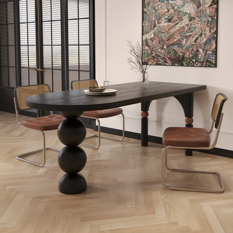 

Ornament Irregular Kitchen Table Japanese Unique Wood Nordic Kitchen Table Space Saving Black Muebles De Cocina Furniture Home