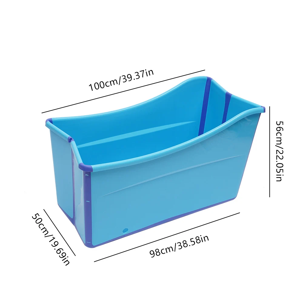 Large Folding Bathtub Adult Kid Portable Spa Sauna Bath Rectangle Bucket Water Tub Bath Tub