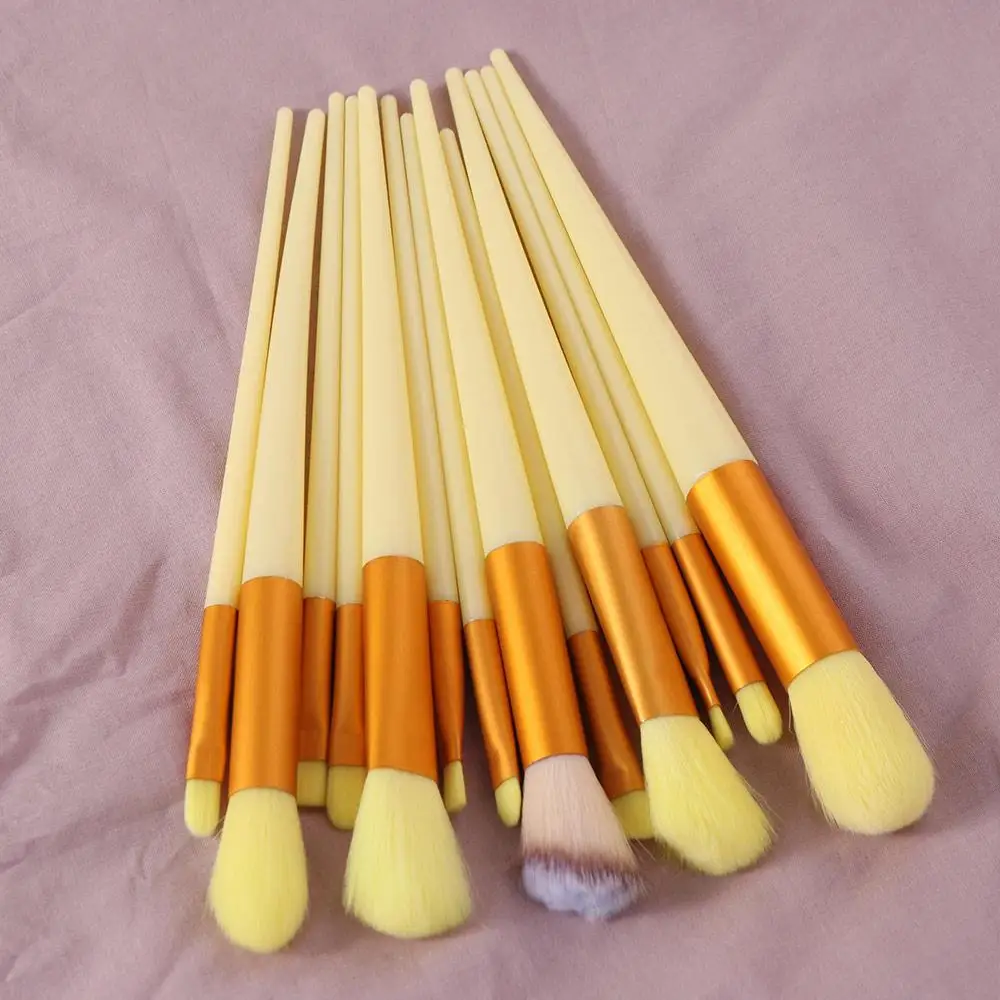 13 pièces/ensemble pinceaux de maquillage professionnels outils fard à paupières en fourrure poudre brosse ombre à paupières correcteur ensemble de pinceaux cosmétiques