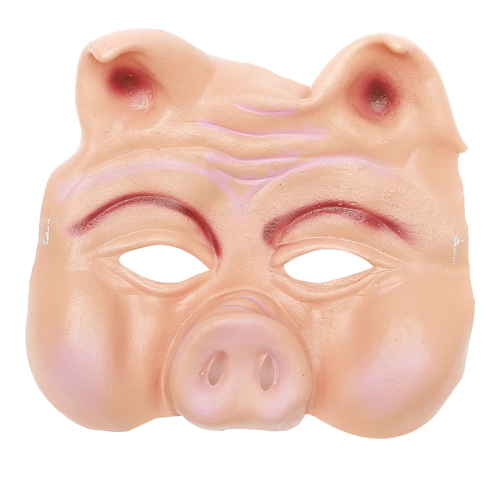 قناع خنزير الحيوان نصف وجه قناع حفلة قناع الحيوان قناع تنكر نصف وجه قناع حفلة الرقص