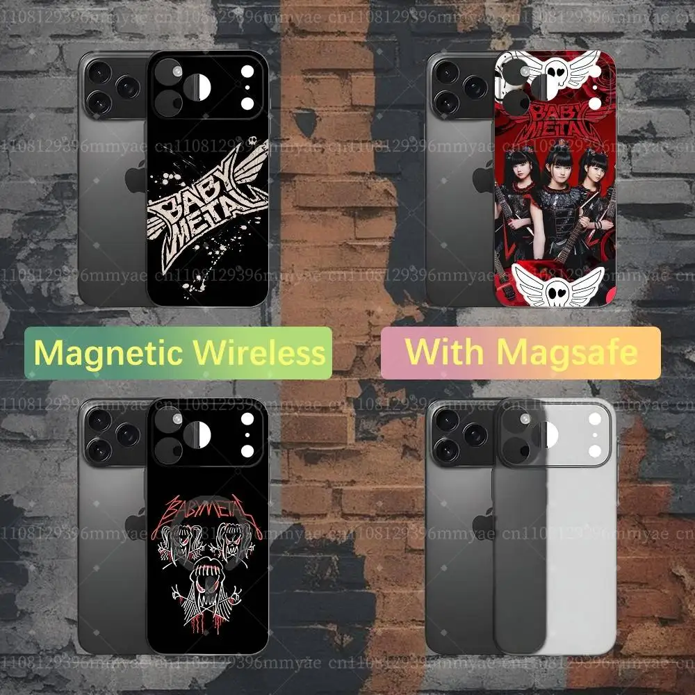 B-Babymetal ROCK Japanese Phone Case For iPhone 18,17,16,15,14,13,12,X,XS,Pro,Max,Plus,E,Air,Mini with Magsafe Magnetic Frosted