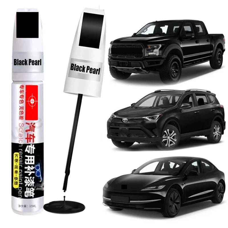 

(For Black Car) Black Metallic Touch Up Paint Pen for Black Automotive Scratch Repair Pen Black Car Paint Pen