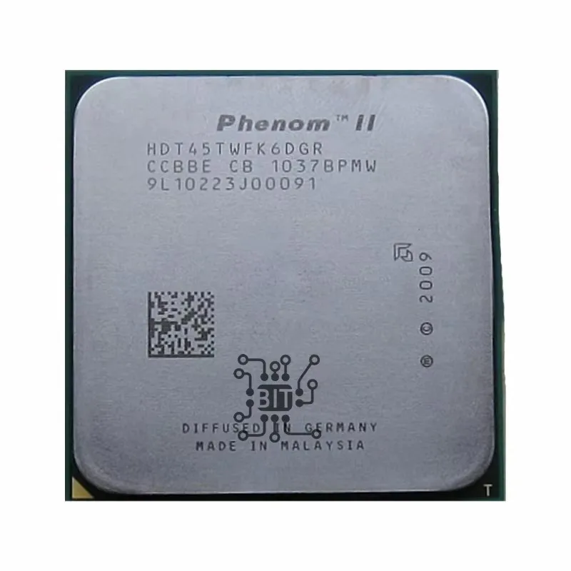 Phenom II X6 1045T 1045 2.7 GHz six-core CPU Processor HDT45TWFK6DGR Socket AM3