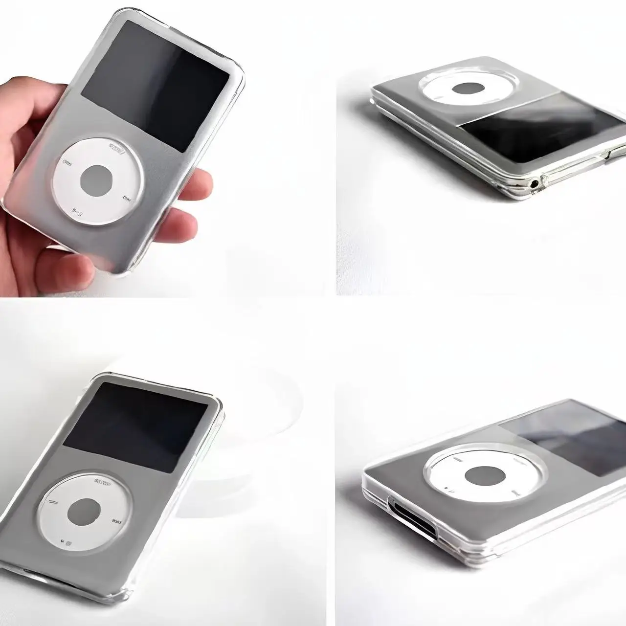 Clear Hard Protective Case Cover Compatible for iPod Classic 80GB 120GB 160GB 30GB Video TPU Gen Shell Cover Case