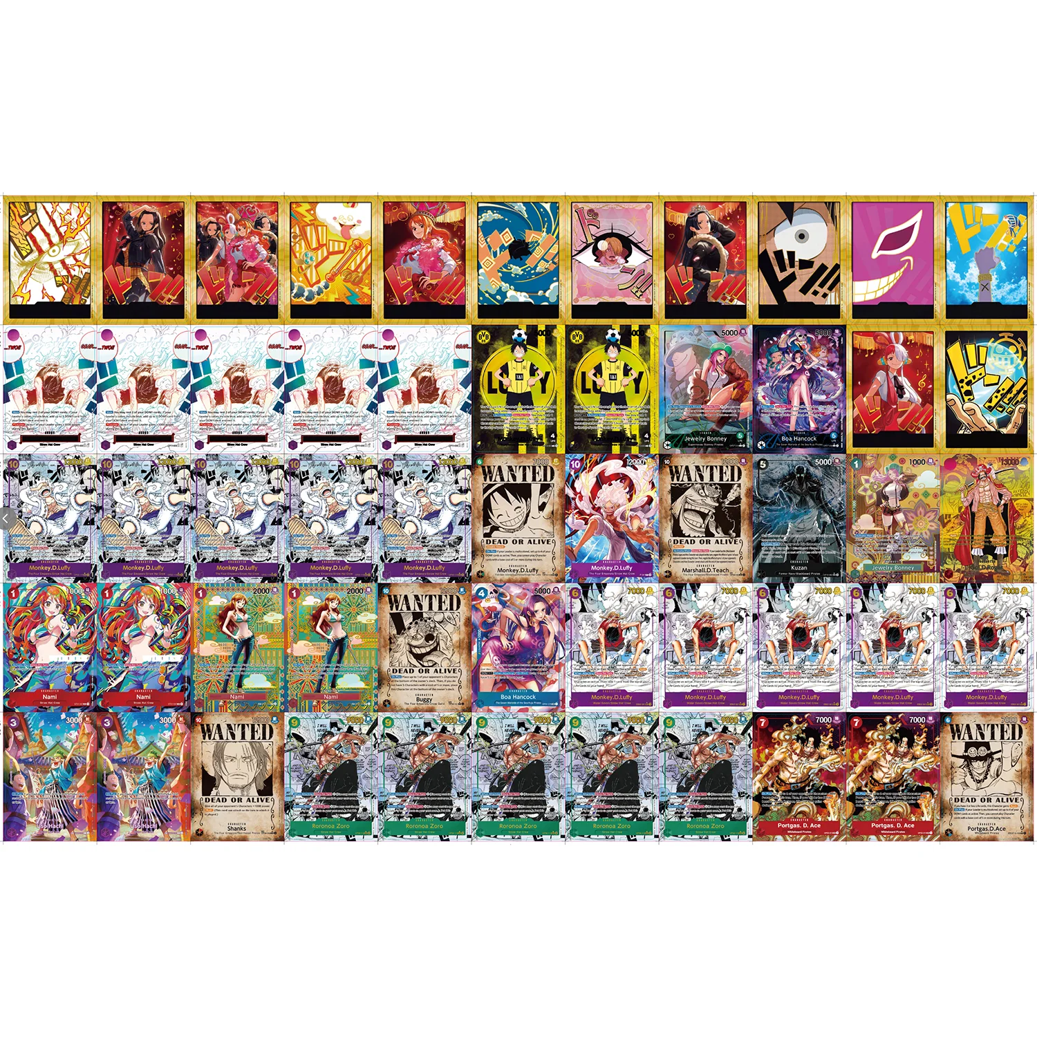 

Agent One Piece Card Game OPCG Awakening of the New Era Secret Rare Wanted Poster Replica Japanese Game Anime Collection Card.