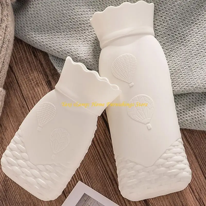 

W8EA Travel Friendly Silicones Бутылки с горячей водой с вязаными крышками для успокаивания тепла и облегчения