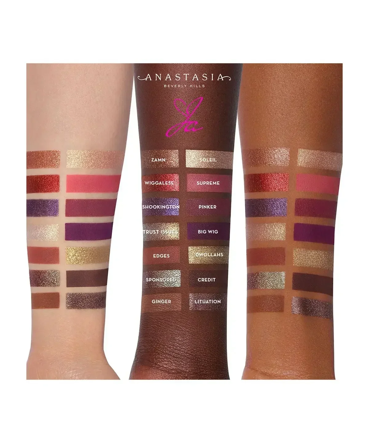 2023  Makeup Palette Anastasia Beverly Hills Jackie Aina Eye Shadow Palette Beverlying Hills Makeup 14 Colors Nude Glow Kit