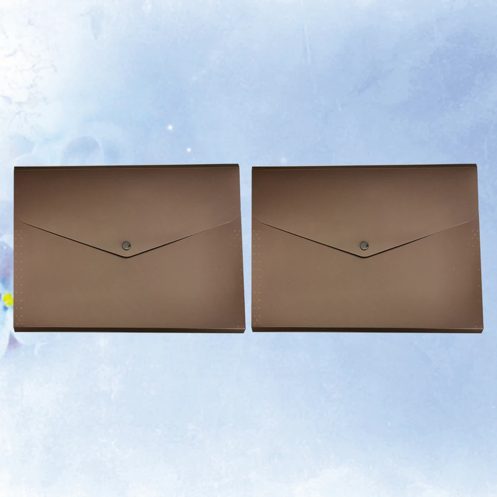 

2Pcs A4 File Folder Lightweight Portable Document Organizer Plastic Accordion Folder Home Office School Use Storage
