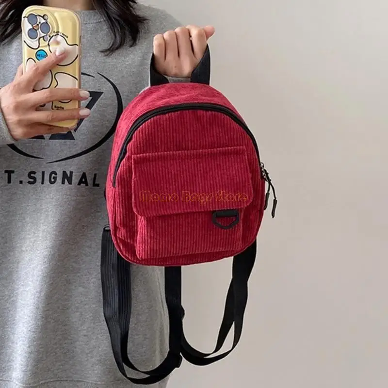 X90d Corduroy Pack Reise Freizeitpack Frauen Girl Fashion Bag Daybag Geschenk für Freund