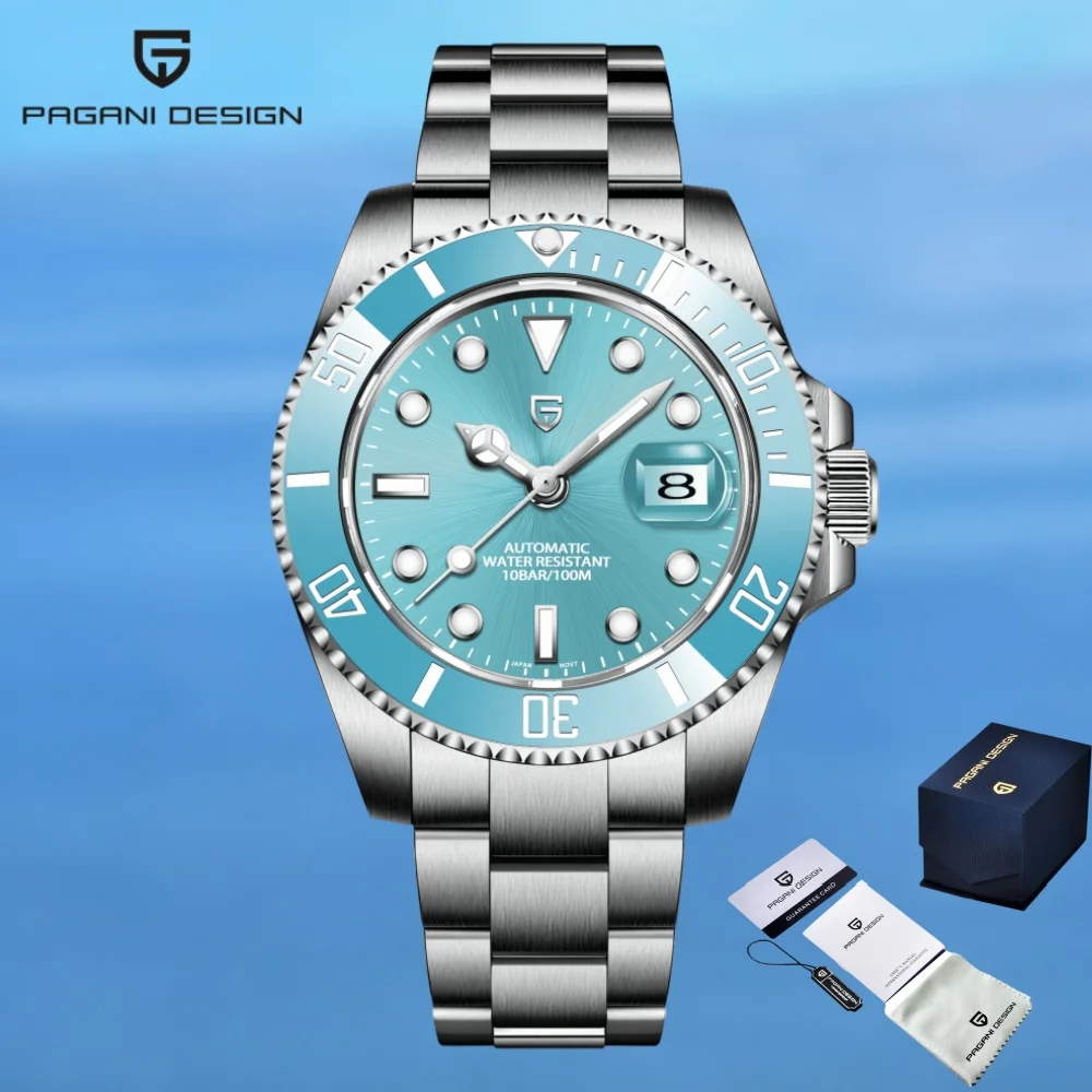 

PAGANI DESIGN 2025 New Men Automatic Mechanical Watch NH35A Sapphire Glass Stainless Steel Waterproof 100M Reloj Hombre