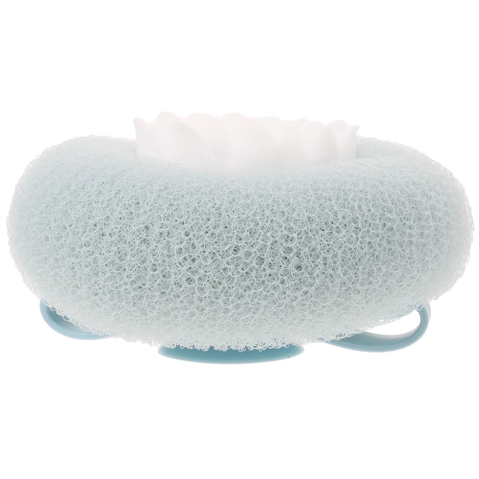 Bath Brush Suction Shower Loofah Lightweight Exfoliating Body Scrubber Easy Hold Loop Design Skin Cleaning Bath Sponge Shower
