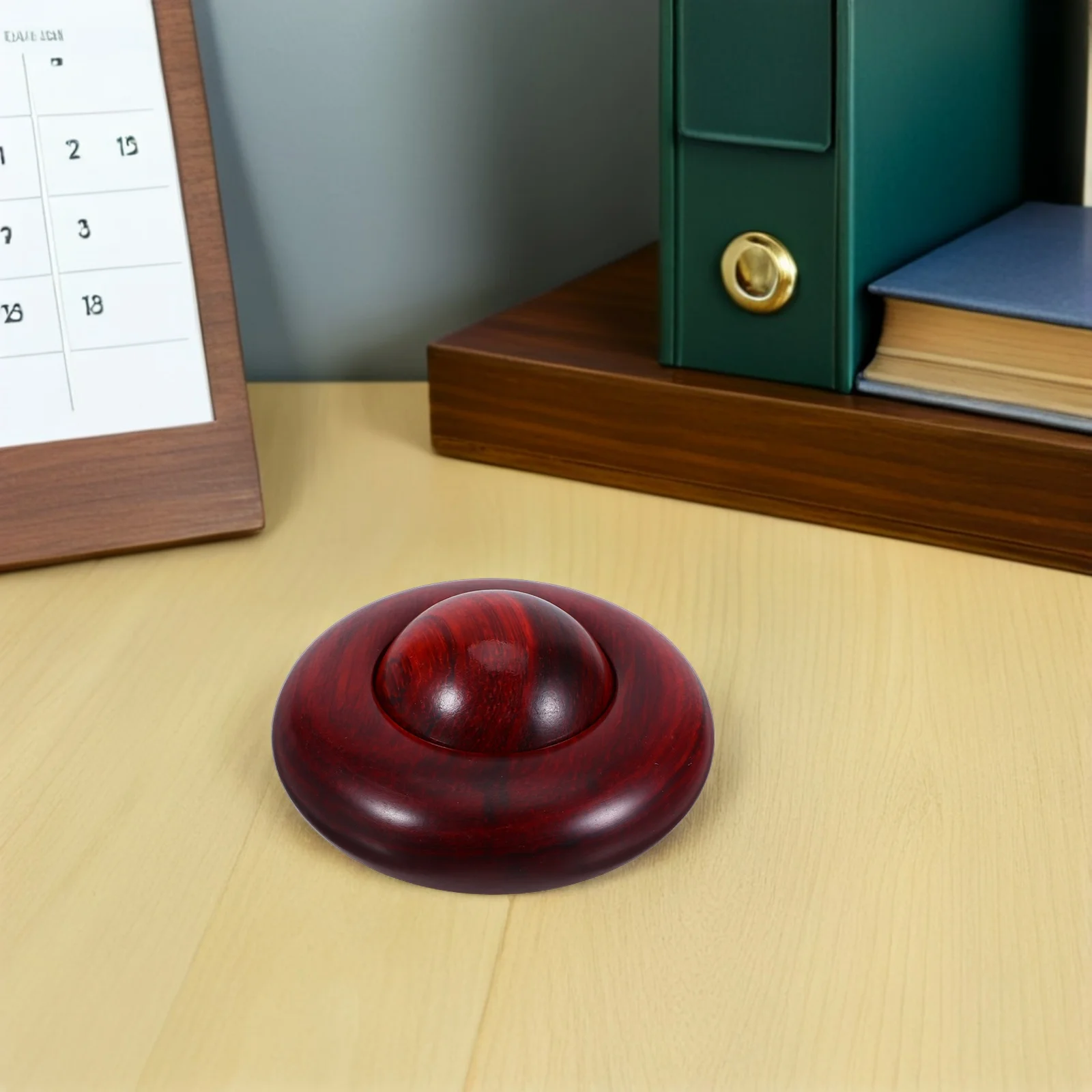 

Wood Hand Exercise Ball Dual-Sided Traditional Chinese Baoding Massage Tool for Office Relaxation Hand Health Therapy