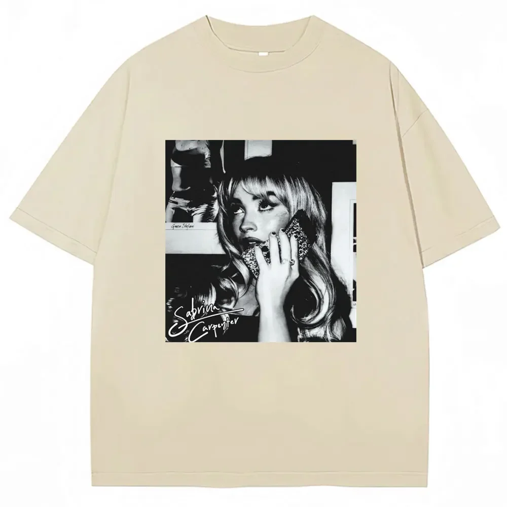Vintage Sabrina Carpenter T-shirt Short N Sweet Tour Fashion Hip Hop Cotton Oversized T Shirt Men Women Y2k T Shirts Fans Gift image 5