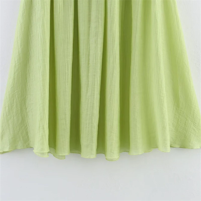 KEYANKETIAN 2025 Nowa damska dzianinowa patchworkowa plisowana spódnica MIDI Elegancka modna spódnica w kształcie litery A z wysokim stanem, wyszczuplająca, długa, z bocznym zamkiem błyskawicznym