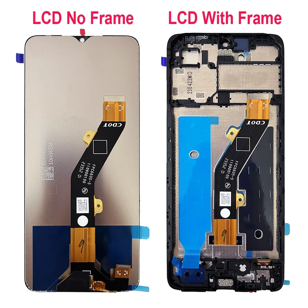 6.6\'\' For Tecno Spark Go 2023 BF7n LCD Display Touch Screen Replacement Digitizer Assembly