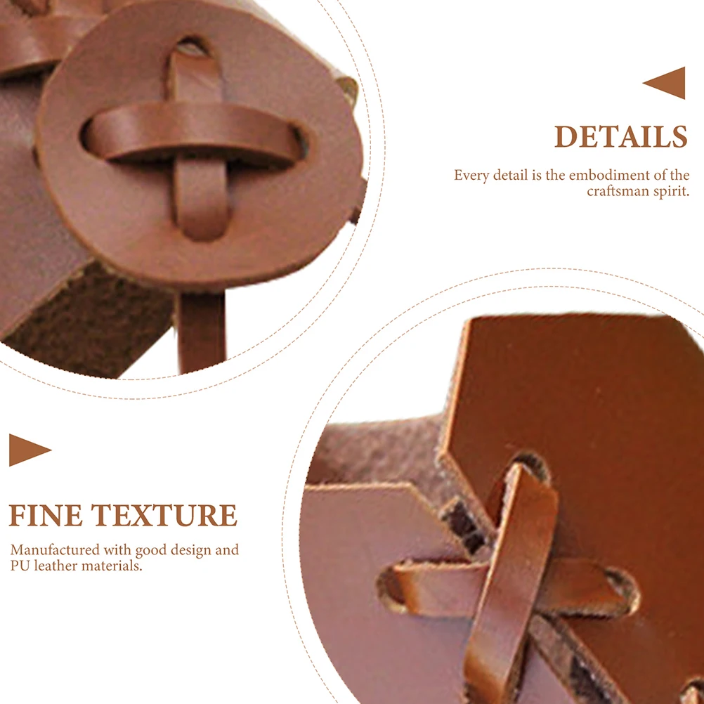 

Retro Style Cup Sleeve PU Lightweight Coffee Sleeves Nonslip Bottle Protective Cover Moderately Sized Anti Scald