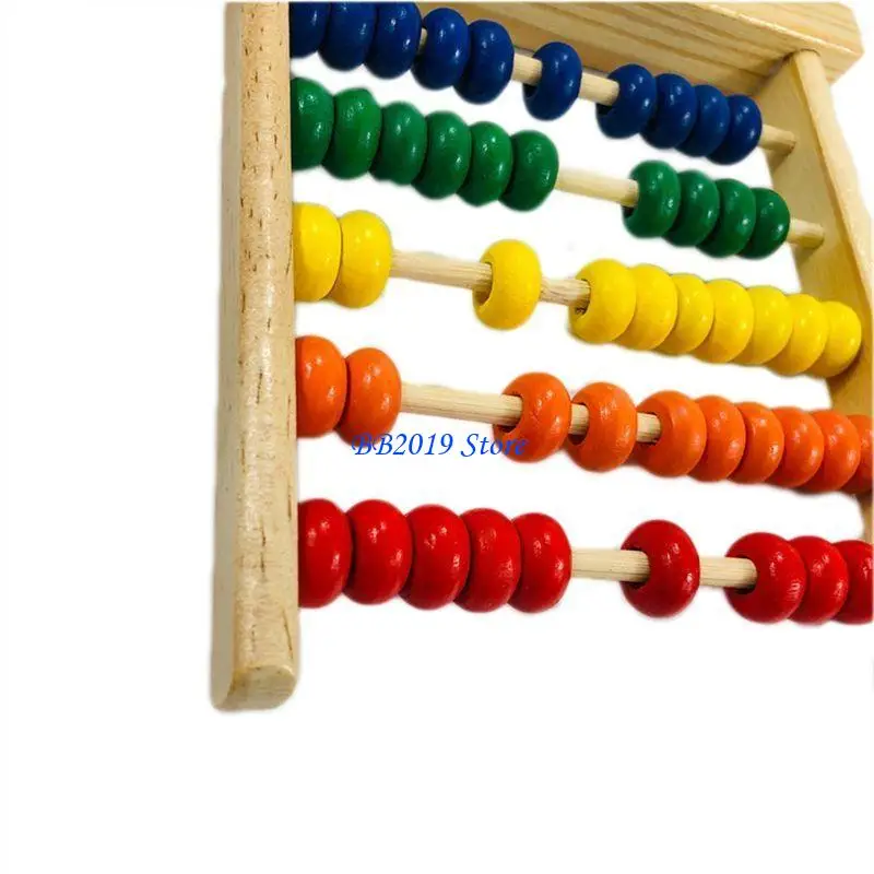 Q0kb早期学習5桁の算術ソロバン数学のおもちゃの頭脳プレイセット教師小道具