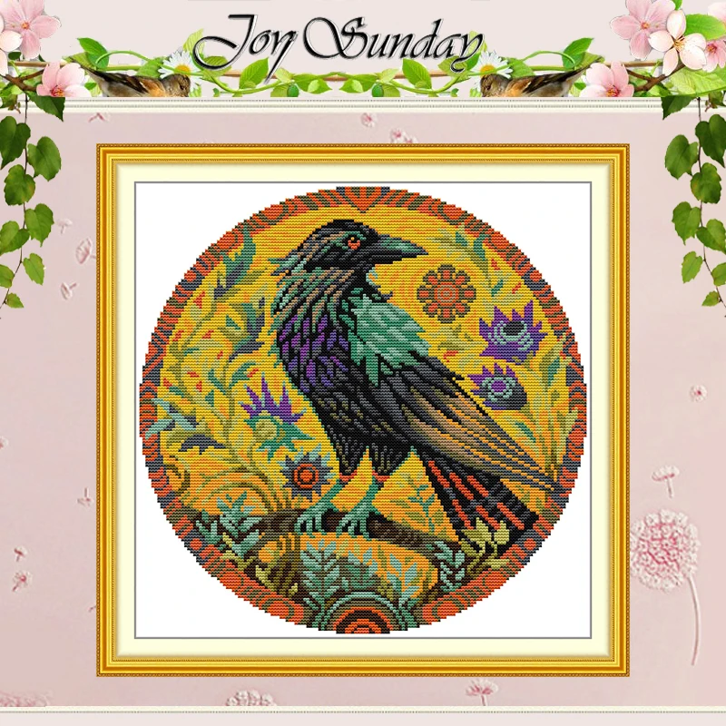 Divine Bird Patterns Counted Cross Stitch Set DIY 11CT 14CT 16CT HD Stamped DMC Cross-stitch Kit Embroidery Needlework Crafts