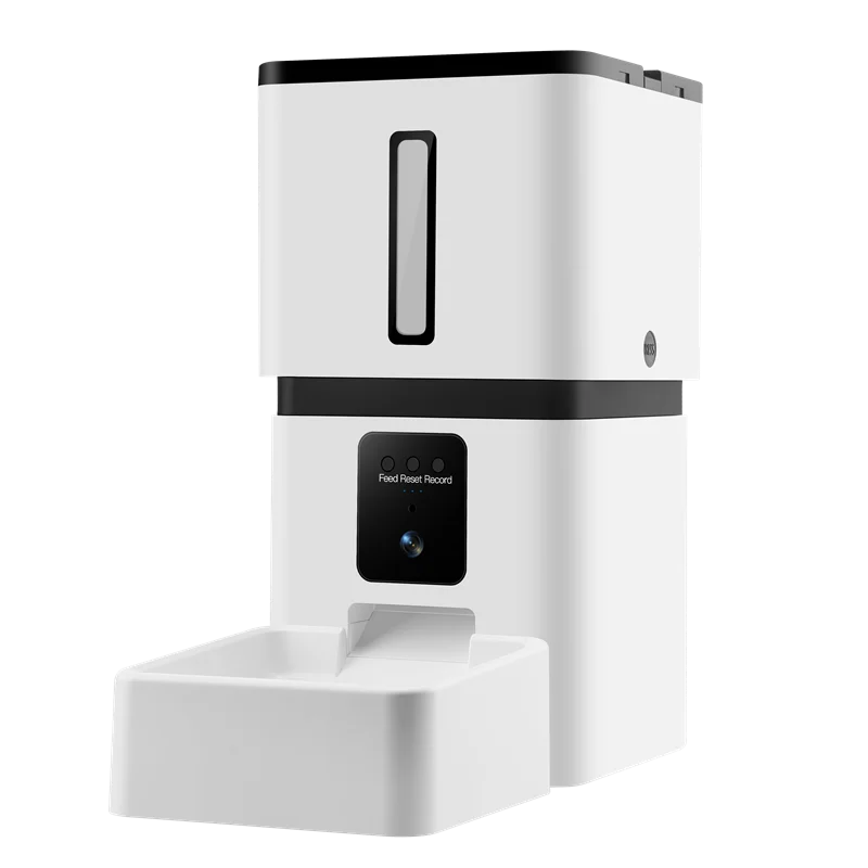 STLF Smart Pet Feeder Model 8L zwaartekrachtdispenser voor voedsel of water Milieuvriendelijk Werkt op batterijen Lekvrij Gemaakt van kunststof