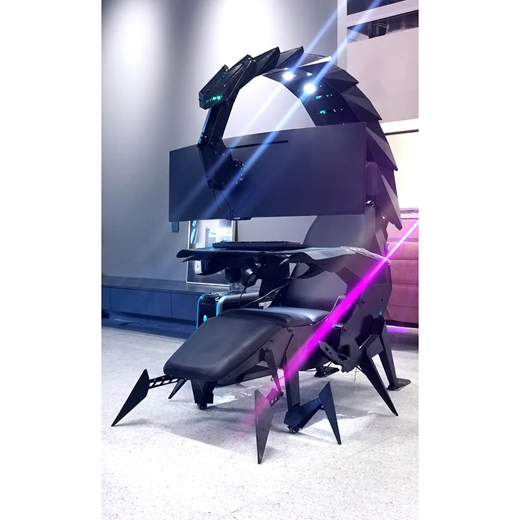 Comfortable Zero Gravity Imperator Works Computer Ergonomic Scorpion Integrated Cockpit Gaming Chair For Sale