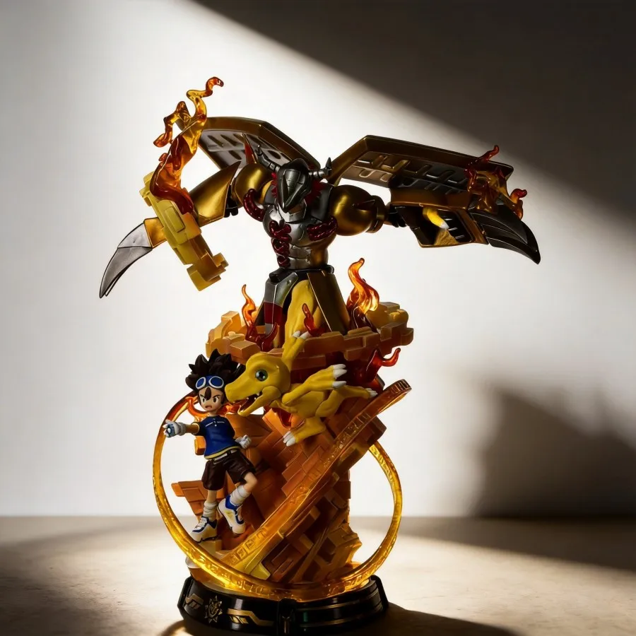 

Digimon Adventure Tai Kamiya Agumon WarGreymon Action Figure 32cm Anime Collection Model Decoration Gift for Fans