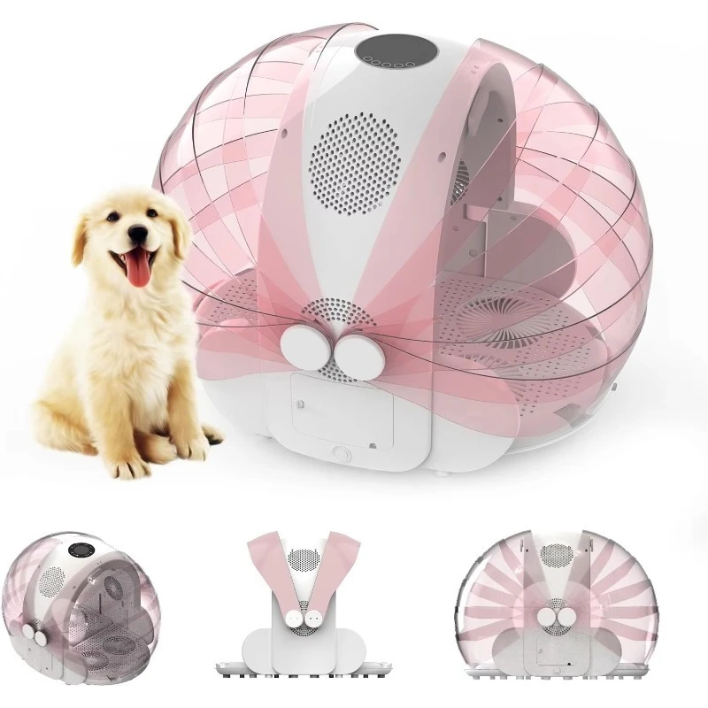 Constant Temperature Pet Grooming Machine Pet Pink Hair Dryer Box Low Noise Quick Pet Dryer Box