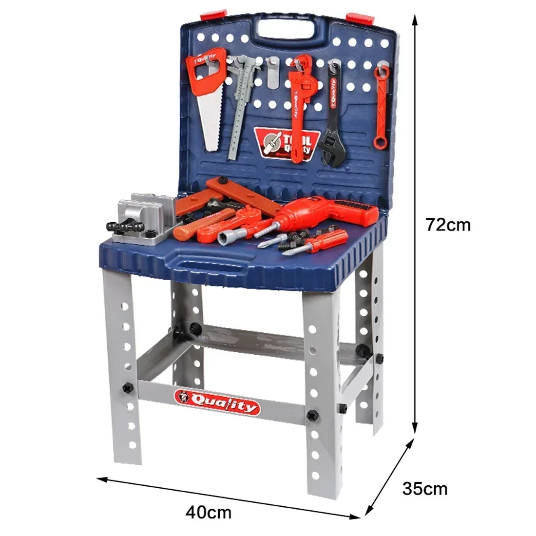 67 teile/satz Tragbare Toolbox Werkzeug Stehen Werkzeug tisch Pädagogisches Intelligenz Spielzeug Elektrische Wartung Werkzeug Reparatur Kit spielzeug kinder geschenk