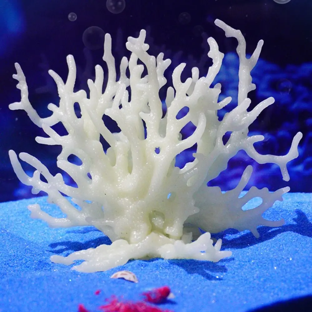 

New Micro Landscape Simulation Mini Coral Blue Colourful Artificial Fake Coral Undersea Aquarium Ornaments Gifts