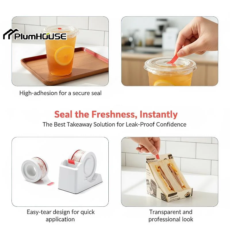 Individual Sticker Seals Bubble Tea Cup Sealing Stickers 360/460 Sheets Per Pack Preventing Spills And Ensuring A Tight Seal