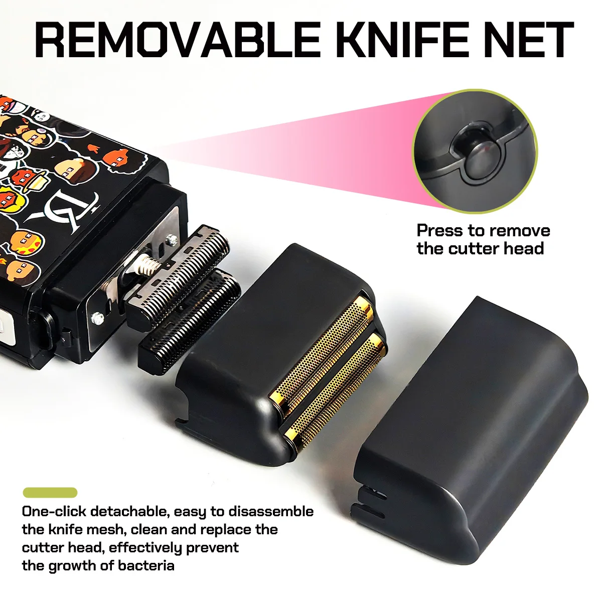 

Профессиональная бритва DK800 с регулировкой скорости 9000/8500/8000 об/мин, 3 режима, возвратно-поступательная конструкция, 3 цвета, закругленные лезвия из сплава.