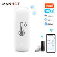 Tuya smart WiFi Temperature and Humidity Sensor Indoor Thermometer Monitor Voice APP Remote Control work For Alexa Google Home