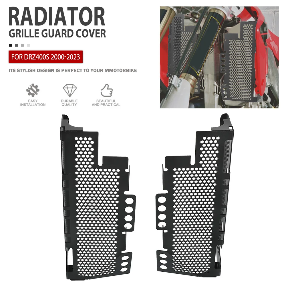 

Radiator Guard For Suzuki DRZ400 / DR-Z400 / E / S / SM 2000-2024 2023 2022 2021 2020 Motorcycle Radiator Grille Cover Protector