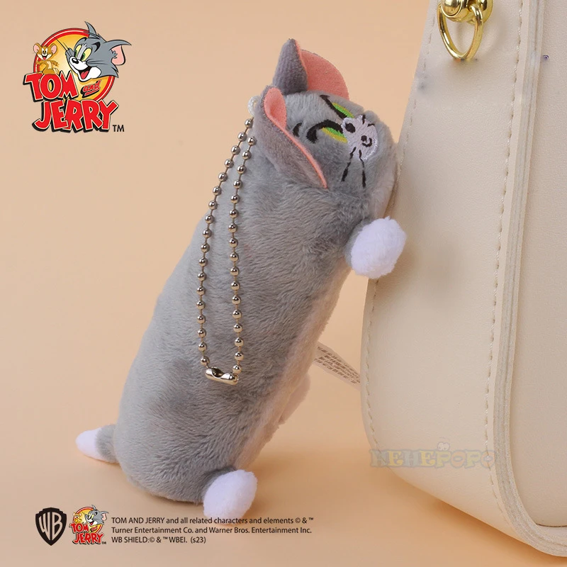 Tom and Jerry Plush Toy Morphing Tom Cat Plush Pendant Cartoon Doll Keychain Doll Cute Funny Long Hanging Ornaments