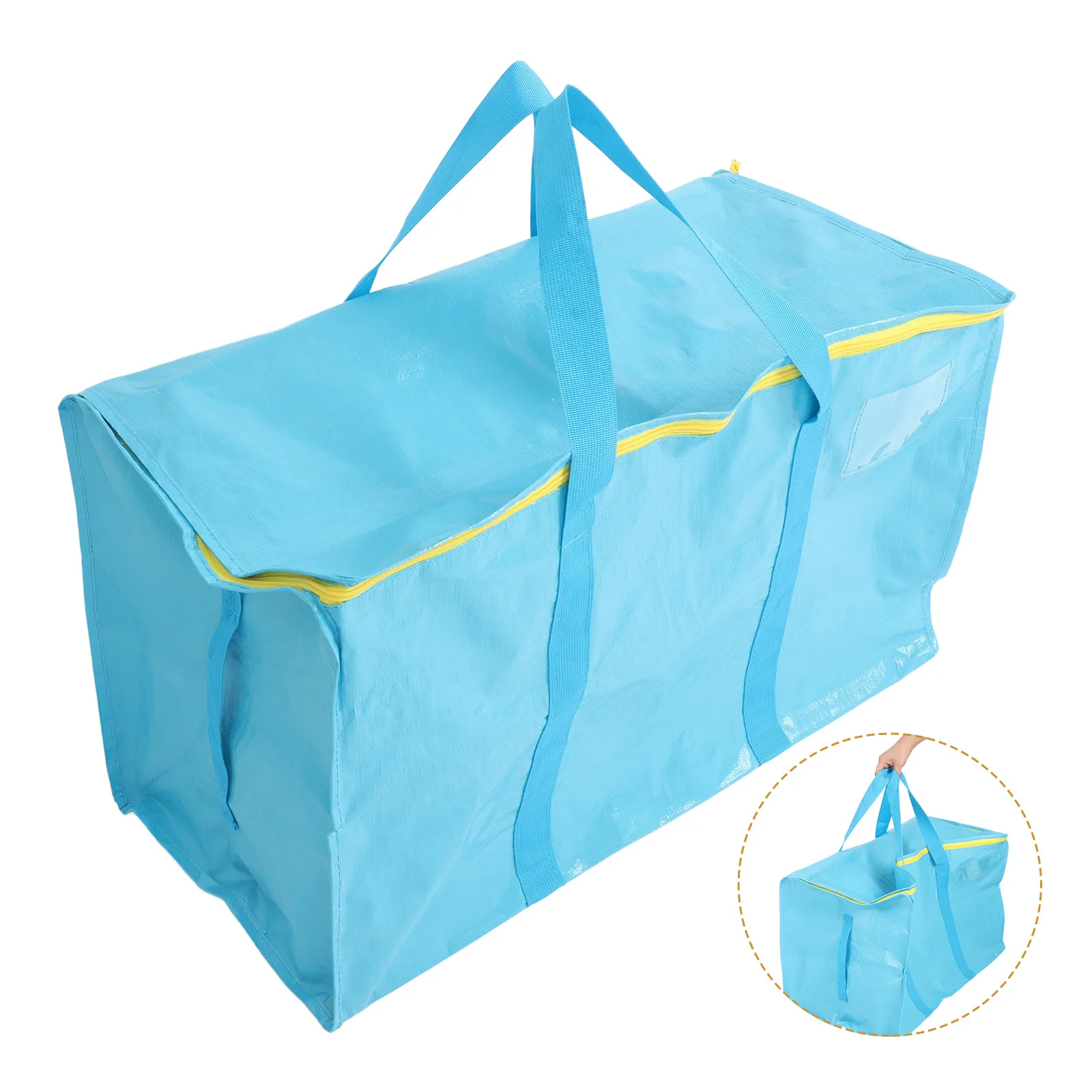 

Heavy Duty Hay Storage Bag Reinforced Handles Portable Large Capacity Tote for Horse Rabbit Feed Storage and Farm Use