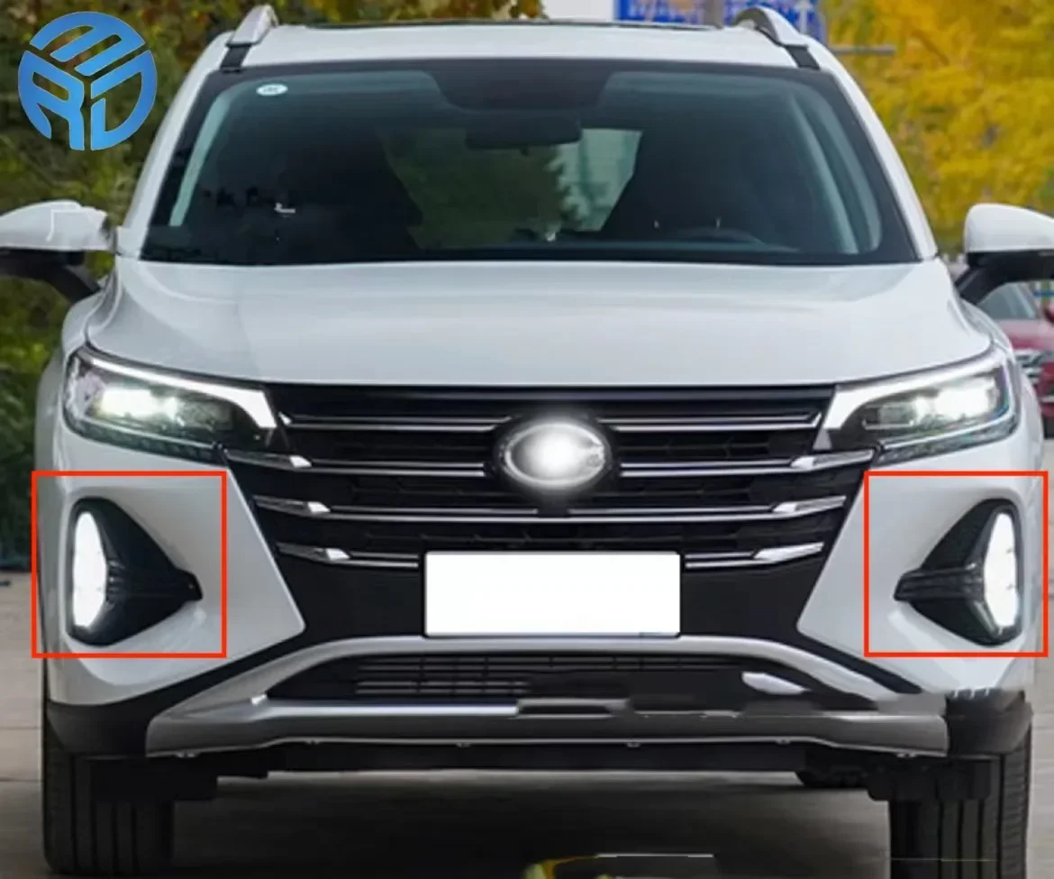 For GAC Trumpchi GS4 2020-2021 Fog Lamp Set Front Bumper Lights White Fog Light with Harness