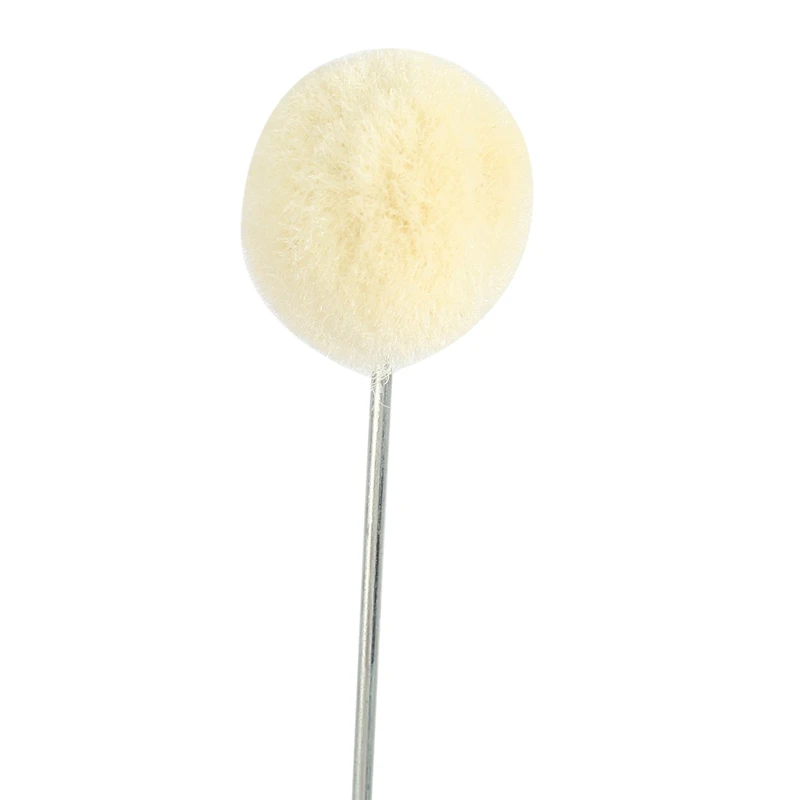 150 Pieces Wool Daubers Ball Brush Leather Dye Dauber Dyeing Applicator With Metal Handle For DIY Crafts Projects