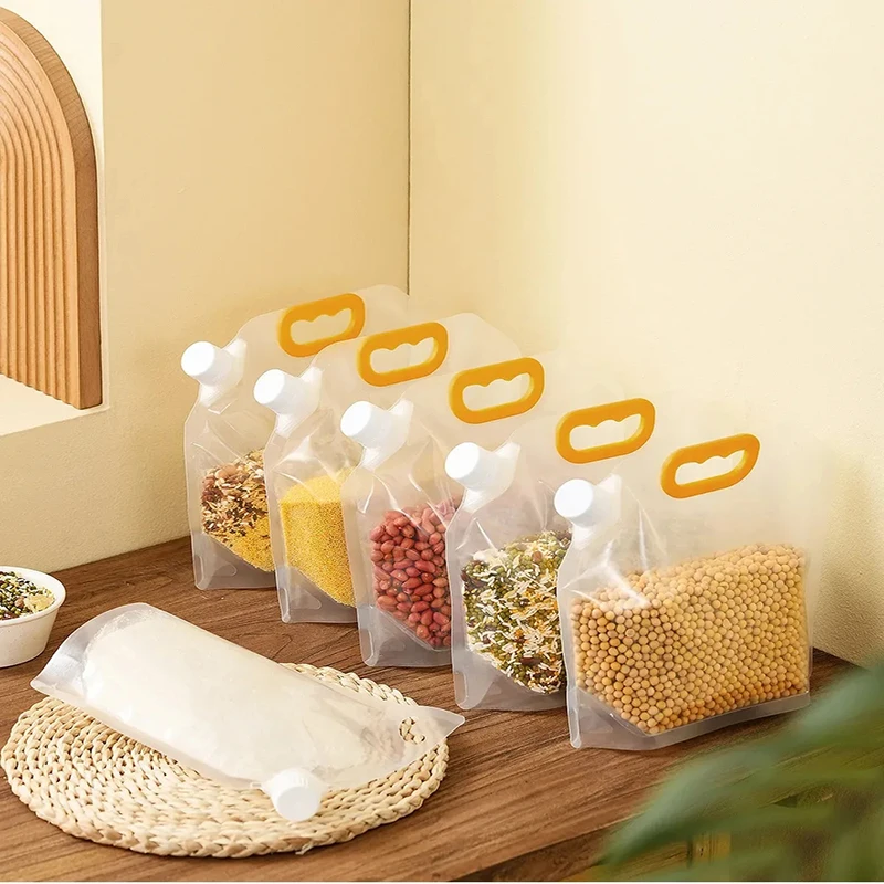 Grain Storage Bags with Lids Food Storage Containers Moisture Proof Household Necessities Storage Beans Flour Barley Beer Juice