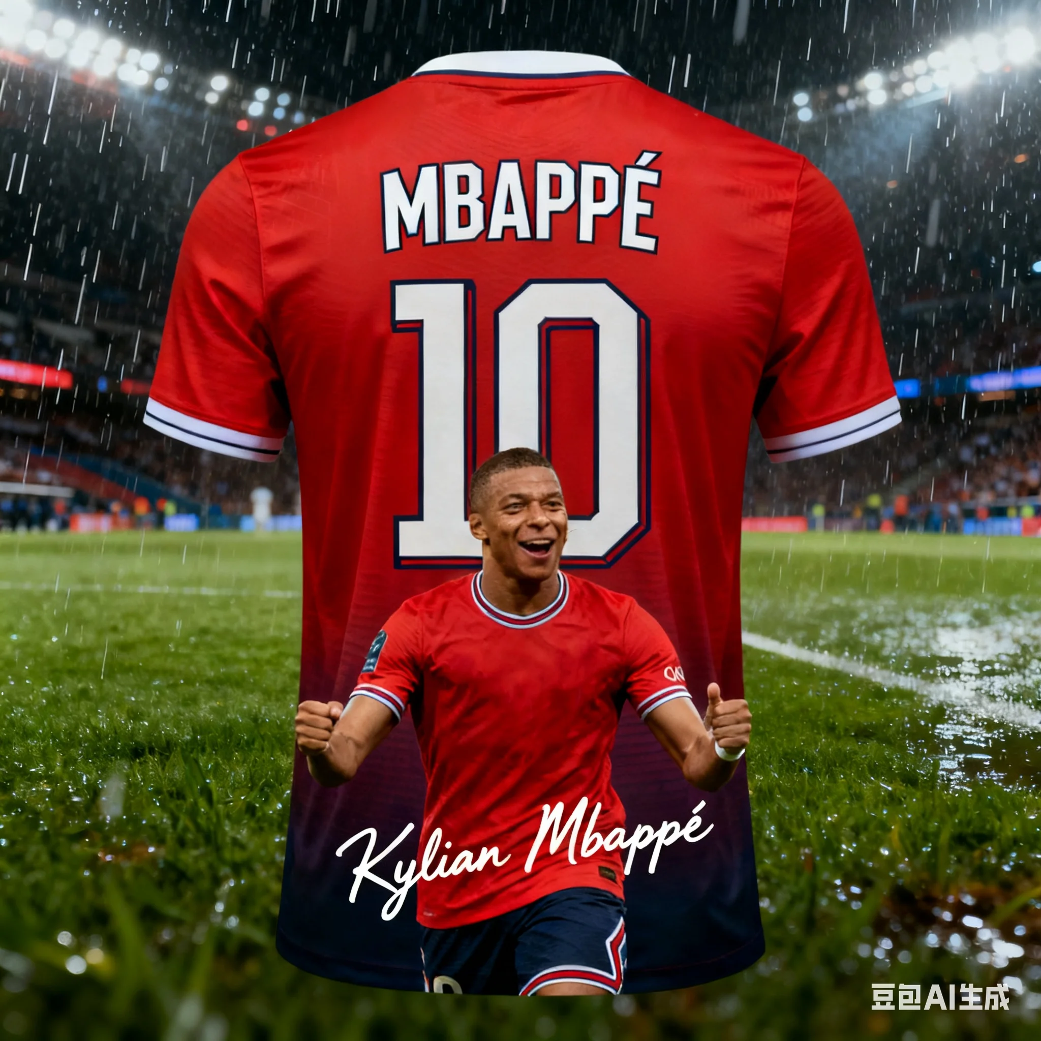 

2026 New Style 3D Printed No. 10 Football T-shirt, Sports Breathable Quick-drying Casual Sports Short Sleeves, French Supercar