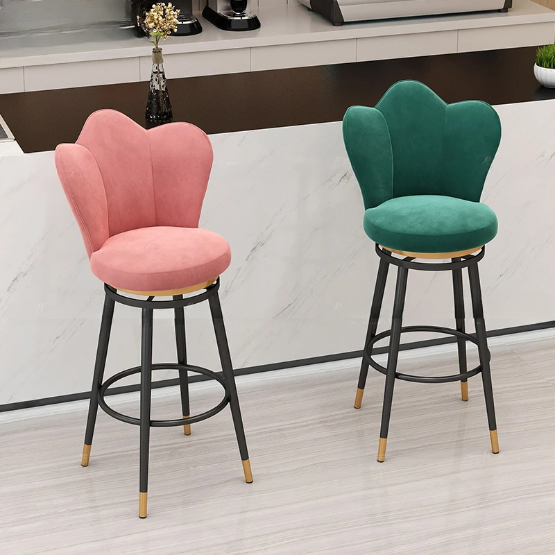 

Chairs for Cafeteria Swivel Bar Chair Lightweight Kitchen Counter Stools Barbershop Luxury Nordic Gamer Stool Step Chaise Height