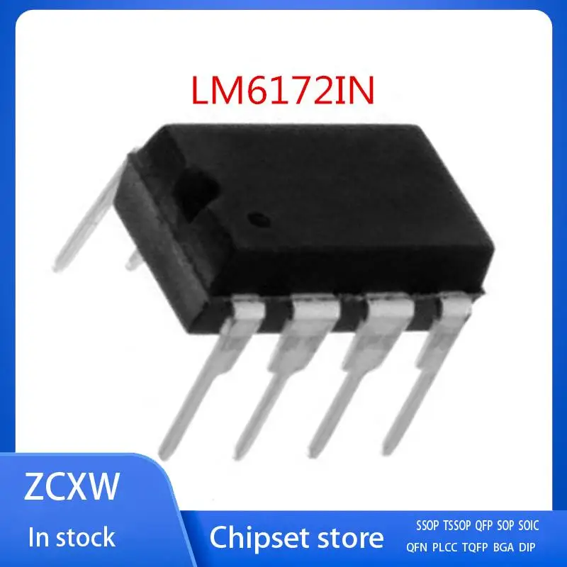 5PCS/LOT  NEW  LM6172IN  LM6172I   LM6172   DIP8