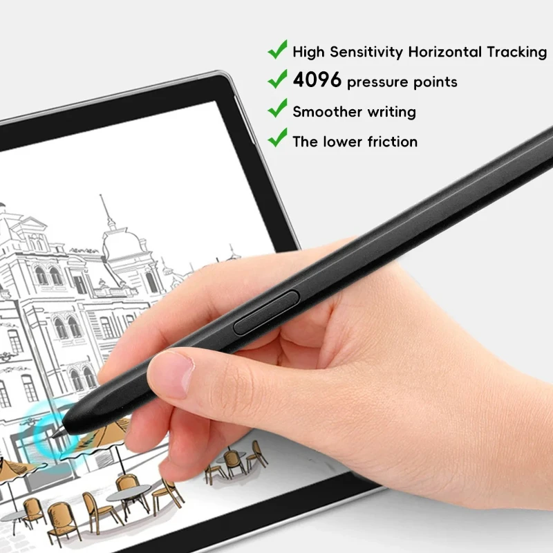 Pennino a matita sostituibile per Samsung Tablet S6 Lite S7 S9 Note10/20 S22U S24U Lega di titanio Touch Stylus S Punta della penna Resistente all'usura