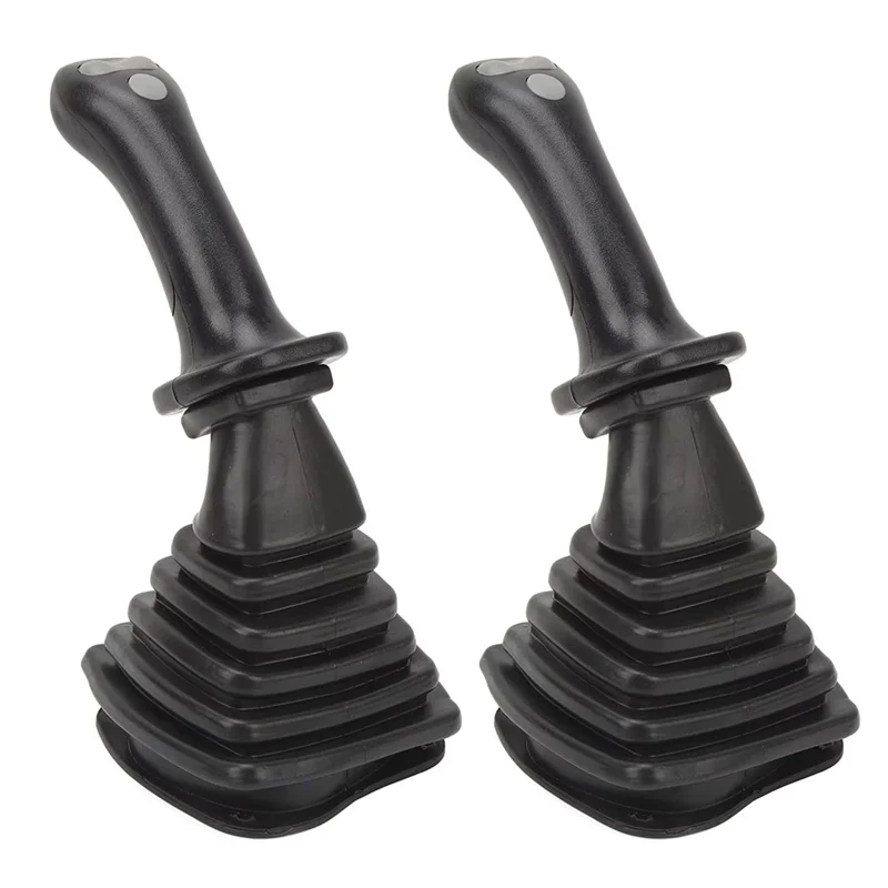 Punhos de joystick de escavadeira de 3 botões precisos, 2 peças com capa contra poeira para Doosan DH DX150 215 225 300 370-9C