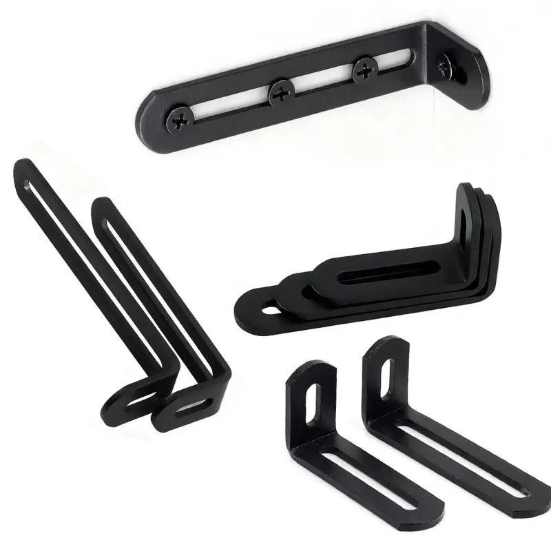 2pcs Stainlesss Steel Adjustable Angle Code Long Hole Activity  Right Angle Furniture Fixer L-shaped Shelf Bracket Connector