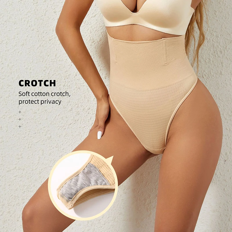 High Waist Tummy Control Panties Women Thong Panty Shaper Slimming Underwear Butt Lifter Belly Shaping Cincher Brief Body Shaper