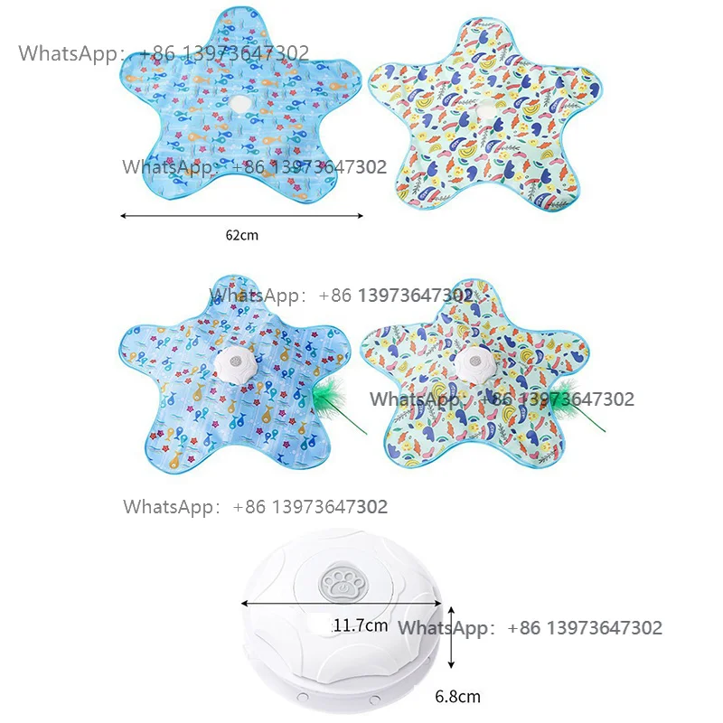 Yun Eco-friendly Plastic Shaped Pentagonal Hunting Toy Cover for Cats-Self-entertainment Hiding Pet Supplies