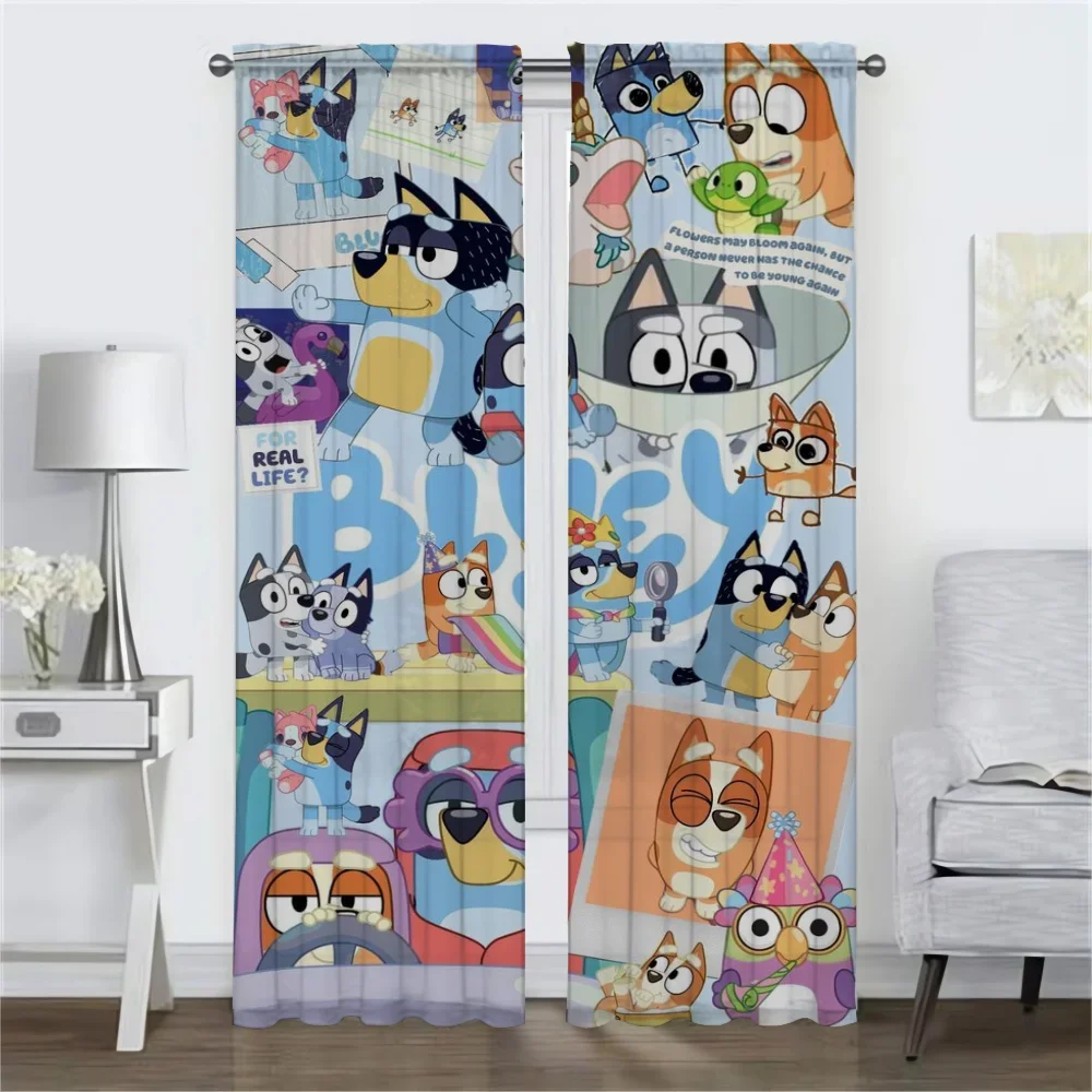 B-BlueyS Curtains Child Room Curtains for Bedroom Blinds Window Curtain Partition Shades Halloween Decoration Living Kitchen