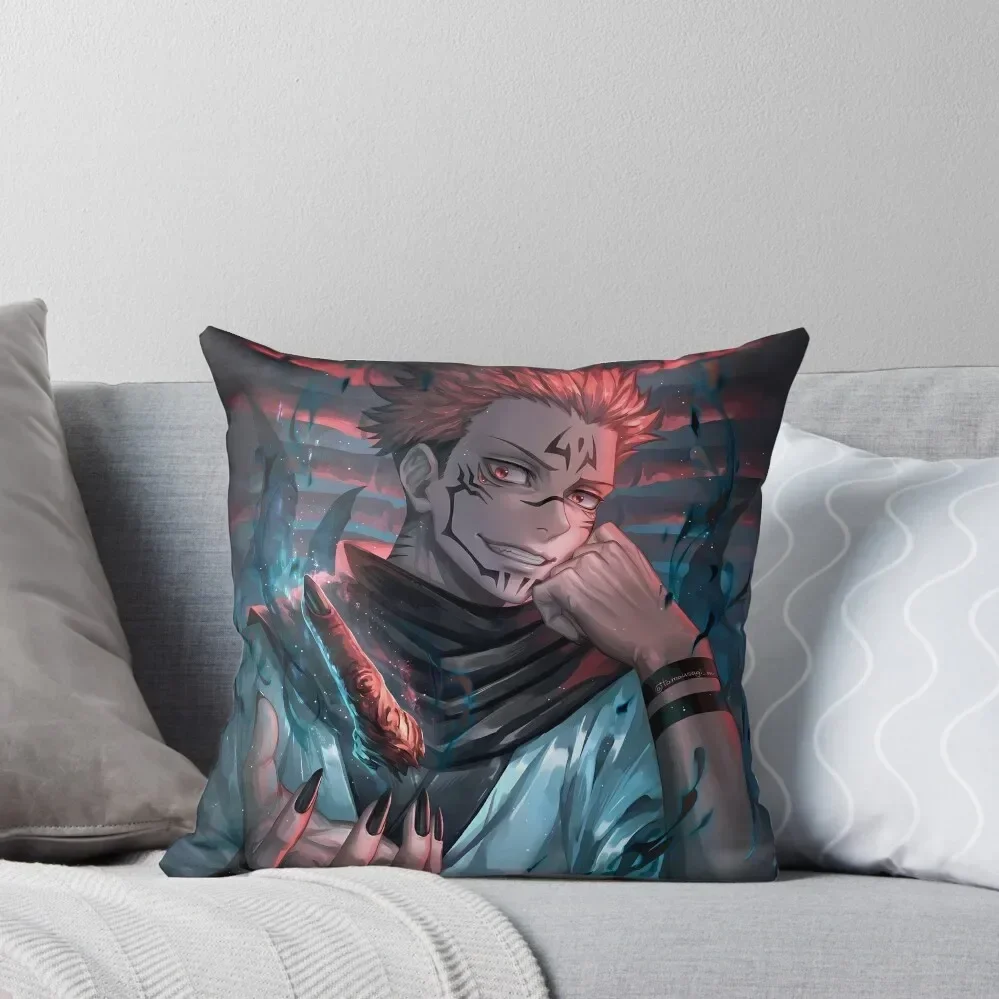 

Ryomen Sukuna Throw Pillow pillowcases for sofa cushions Cushion Cover Luxury Decorative pillow case Ornamental Pillow