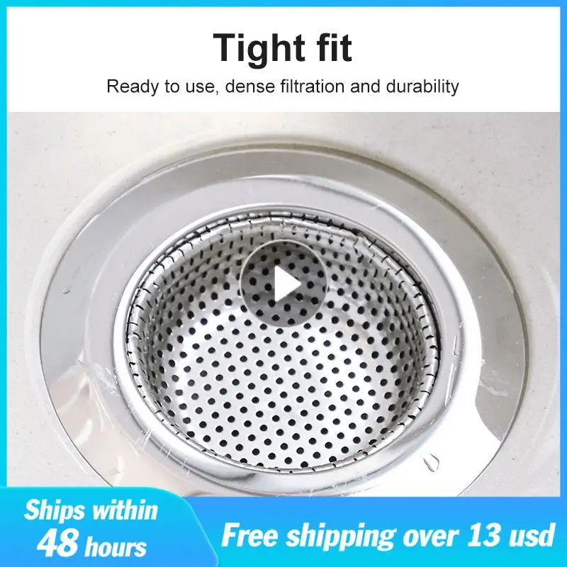 Strainer Anti-blocking Mesh Leak Net Anti-clog Bath Sink Drain Kitchen Accessories Tools Sink Garbage Filter Net Stainless Steel