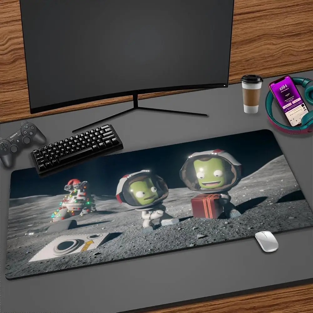 K-Kerbal S-Space P-Program Mouse Pad Cartoon Lockedge Large Gaming Pad Computer Gamer Keyboard Mat Desk Mousepad PC Desk Pad